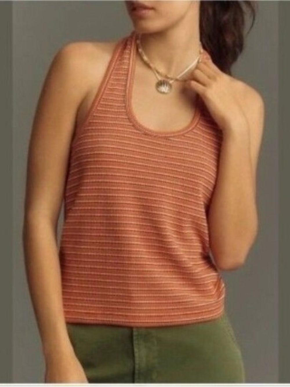 Pilcro Anthropologie Striped Halter Top
